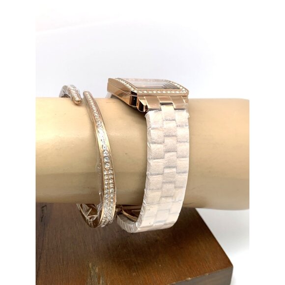 JBW Women's Watch J6386B Cristal Swiss Quartz Rose Gold Diamond Swarovski 28mm - Picture 11 of 13